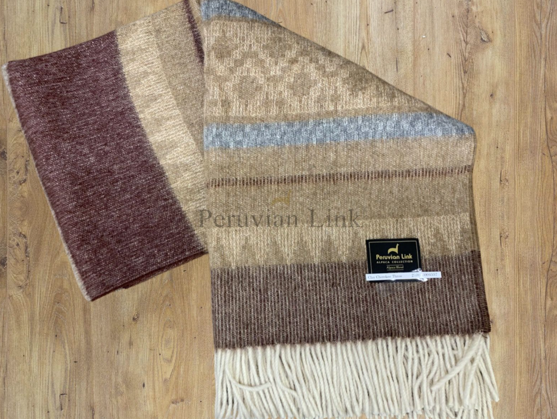 Cherokee Alpaca & Wool Throw Cherokee Alpaca & Wool Throw